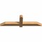 Ekena Millwork Eugene Smooth Timber Gable Bracket, Western Red Cedar, 48"W x 14"H x 3 1/2"D x 3 1/2"F, 7/12 Pitch GBW048X14X0404EUG00SWR - alternate 2
